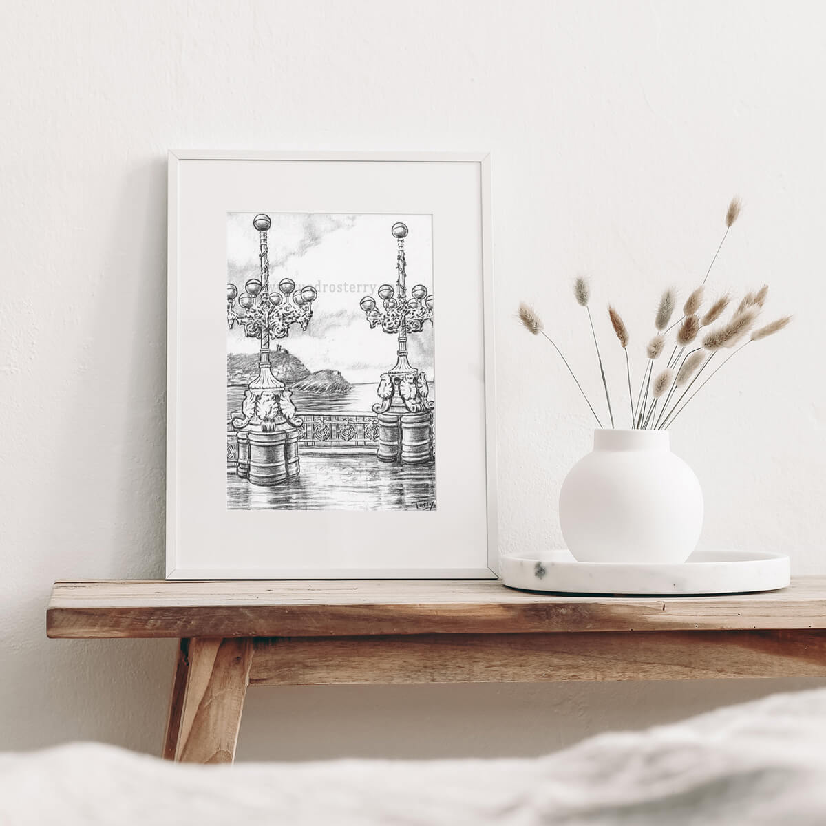 lamina-farolas-concha-donostia-cuadro