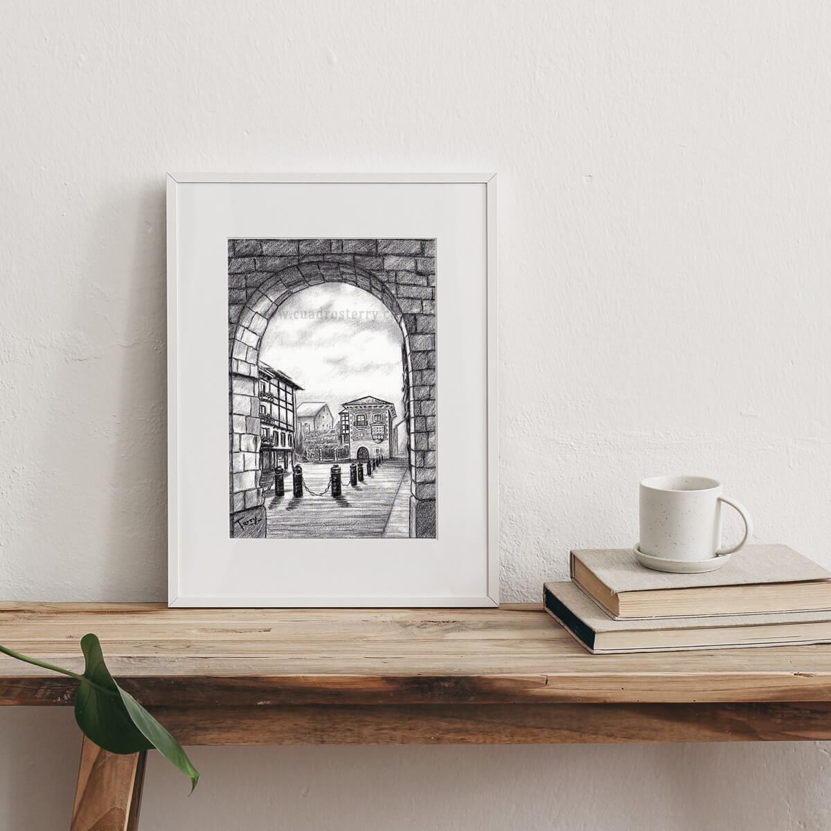 lamina-plaza-gipuzkoa-hondarribia-cuadro