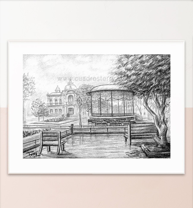 Lámina Kiosko del Boulevard – Donostia